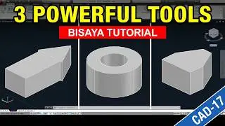 How to use Union Subtract and Intersect in AutoCAD ( Bisaya Tutorial)