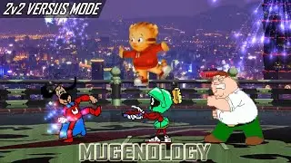 Marvin X & Underdog X vs Daniel Tiger & Peter Griffin - 2v2 Versus Mode - MUGEN