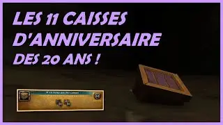 LES EMPLACEMENTS DES 11 CAISSES D'ANNIVERSAIRE DES 20 ANS ET LE TITRE DE DÉTECTIVE !