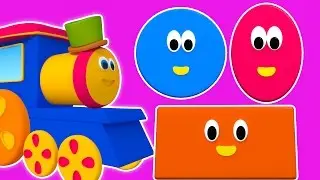 Bob Keretapi Bentuk Pengembaraan | Kartun 3D untuk kanak-kanak | video pendidikan | Shapes Adventure