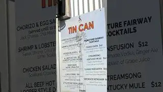 This might just be the best golf course food ever! The Tin Can at Streamsong Black course. #golf