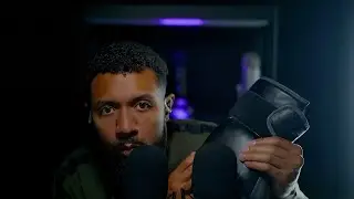 ASMR Leather Boxing glove tapping