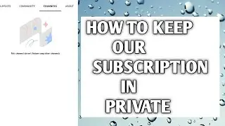 how to hide subscription on YouTube channel in Tamil || master tech tamil