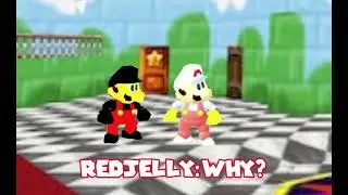 Mario pushes sm10 of a short cliff