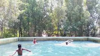 Today at Swimming pool | Desi village swimming pool | Desi swimming pool boys | tubewell bathing