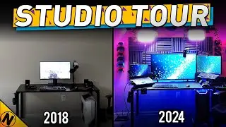 Home Office Studio (2024) vs (2018) | Studio Tour v2.0