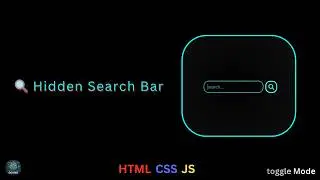 🔍 **Hidden Search Bar Using HTML, CSS & JavaScript | Modern Animated Web Development Project**