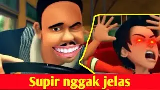 Supir nggak jelas Badrul marah - meme Upin Ipin eps 2