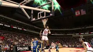 Данк от Майкла Джордана из игры NBA 2k13