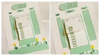 How to make index page / How to decorate index page / Index design idea #index #schoolproject