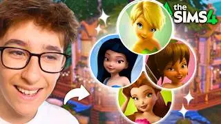 Each Tiny House is a Disney Fairy in The Sims 4 🧚‍♀️ Pt. 1