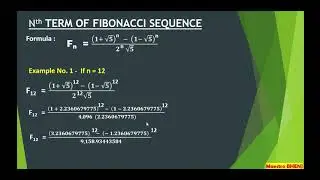 FIBONACCI SEQUENCE   MATHEMATICS IN THE MODERN WORLD