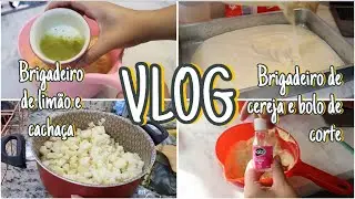 DOCES PARA O ANIVERSÁRIO DO MEU PADRASTO | BRIG DE CACHAÇA, LIMÃO E CEREJA + FAZENDO RECHEIO E MASSA