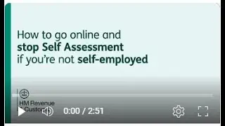 How to go online and stop Self Assessment if you're not self-employed