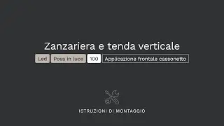 Come si installa frontalmente una zanzariera e tenda a rullo con cassonetto