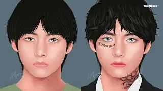 BTS V / Kim Tae-hyung (Makeup Animation)