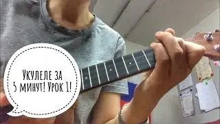 Укулеле за 5 МИНУТ! Урок! Проще не бывает!