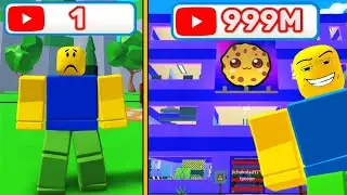 стал САМЫМ ПОПУЛЯРНЫМ ютубером и построил себе ОГРОМНЫЙ дом В РОБЛОКС | Youtuber Tycoon ROBLOX
