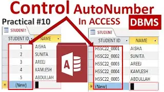 How to generate  AutoNumber according to my requirement ||How  generate custom AutoNumber in access