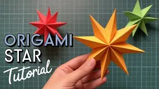 Easy Origami Star ⭐️ - Easy Origami Tutorial - How to make an easy origami Star for Christmas 