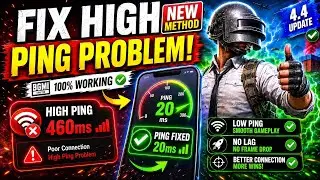 Fix High Ping Problem in BGMI 😍 | How to fix Ping high issue BGMI | Ping Problem Fix BGMI 4.4 Update