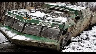 Russian roadlessness Roads of the North Incredible possibilities ДТ 10П fight with a stream!