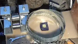 Вальцовочный станок для обручей.