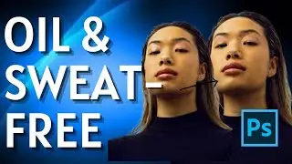 How to Remove Oil and Sweat From Face In Photoshop