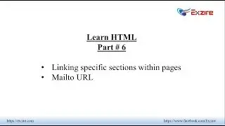 Learn HTML - Part 6 - Anchors and Mailto URL