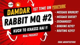 RabbitMQ series #2 | Message Brokers, Queues, Exchanges, Binding & Routing keys Explained | Nodejs