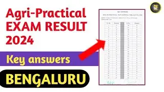 Agri-Practical exam key answers 2024 | agri key answers | bengaluru 
