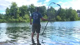 Tailored Tackle Large Floating Landing Net for Boats - Collapsible & Retractable