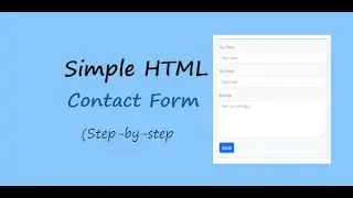 HTML code |#contact form|#computer |#coder |#css |#htmlcontactform#css