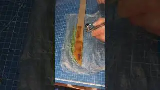 покрас ремня #кожа #изготовление #leathercraft