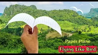 Best flying paper plane That's fly like a bird - notebook bird plane