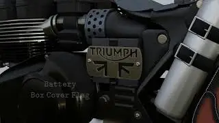 Triumph America / SpeedMaster  Battery Box Cover Accent (FLAG)