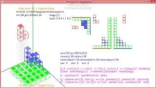 fake 3D tetris by c++/OpenGL