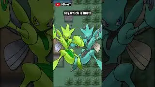 Inverting the Colors of Scyther, Scizor, Mega Scizor, and Kleavor || #shorts #pokemon #shinypokemon