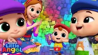 🎨✨ Color Mixing Magic | Fun Learning Songs for Toddlers | Little Angel Nursery Rhymes
