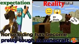 how to get ride on horse in #Minecraft
