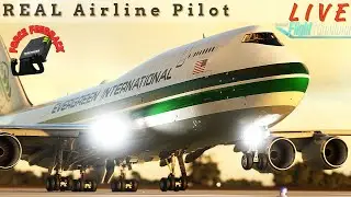 Naval Air Base Guantanamo Bay | HEAVY Operations | Real Airline Pilot | B747-8 | 