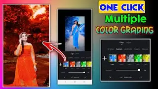 1 Click & Video Colour Change | Video Background Colour Grading Editing | Colour Grading In VN App