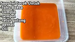 Resep Saos cocolan untuk Tahu Bakso / Telor gulung / sempol / Sosis / Lompia / Pentol