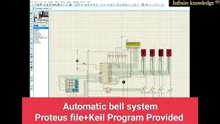 Automatic bell system in microcontroller 8051||Time base alarm system in microcontroller 8051