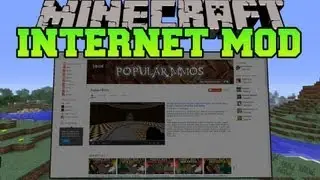 Minecraft : INTERNET IN MINECRAFT (Search the internet in game!) Web Displays Mod Showcase