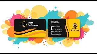 How to Create a Professional Business Card in CorelDraw | Visiting Card  @GrafixTechnology ​
