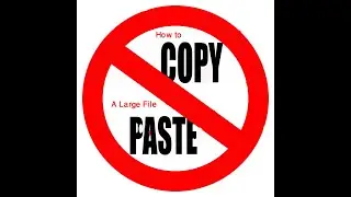 how to copy large file in a flash drive very easily.