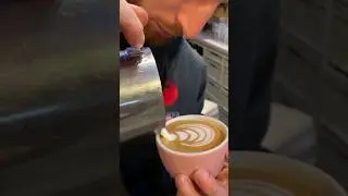 Rate His Tulip from 1 to 10🌷 #latteart #howtomakelatteart