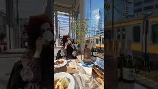 This Tokyo Cafe Is Sandwiched Right Between Two Busy Trains Tracks!