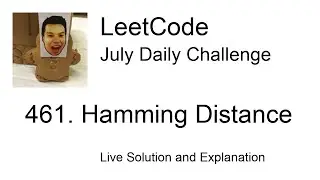 461. Hamming Distance - Day 5/31 Leetcode July Challenge